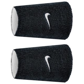 Nike Schweissband Swoosh Classic Reversible Doublewide Jumbo (Baumwollmix) 2025 schwarz/weiss - 2 Stück